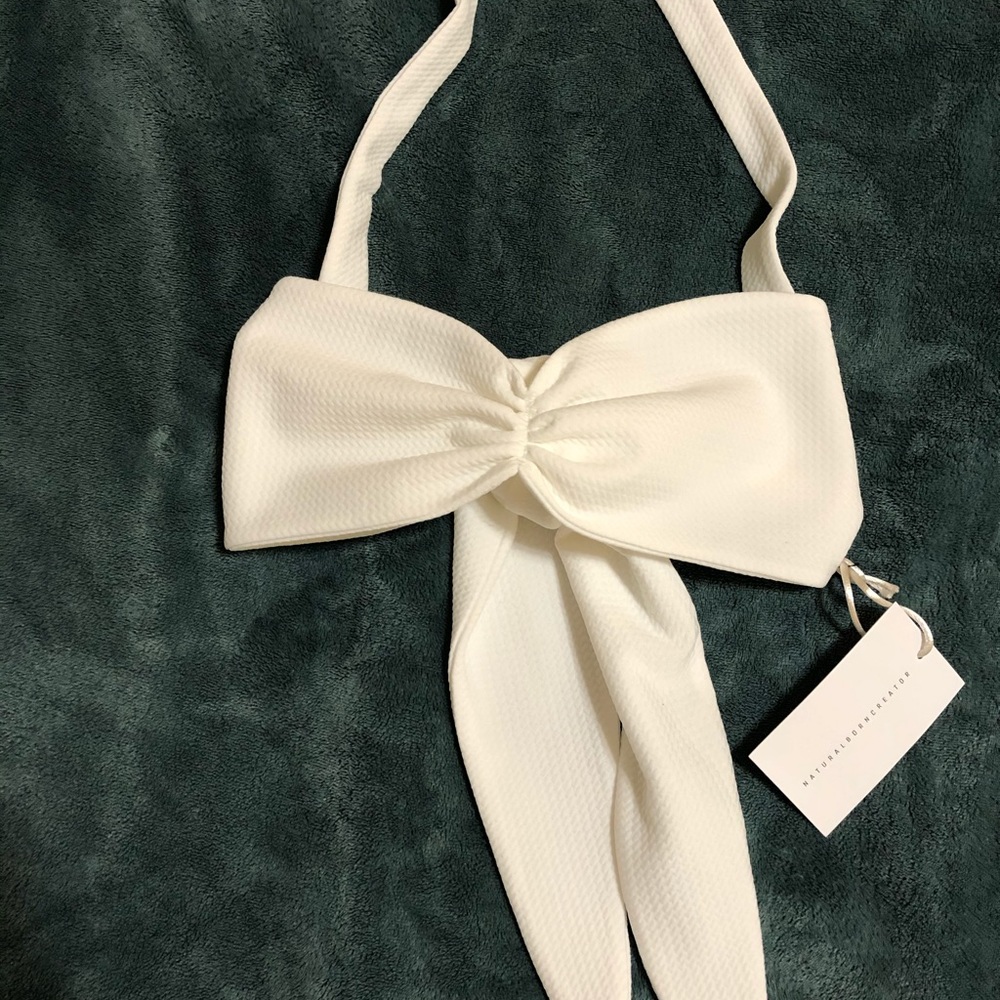 White halter top